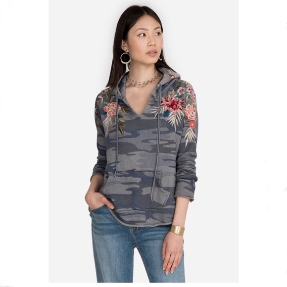 Johnny Was Kashmiri Raw Edge Hoodie - Picture 2 of 10